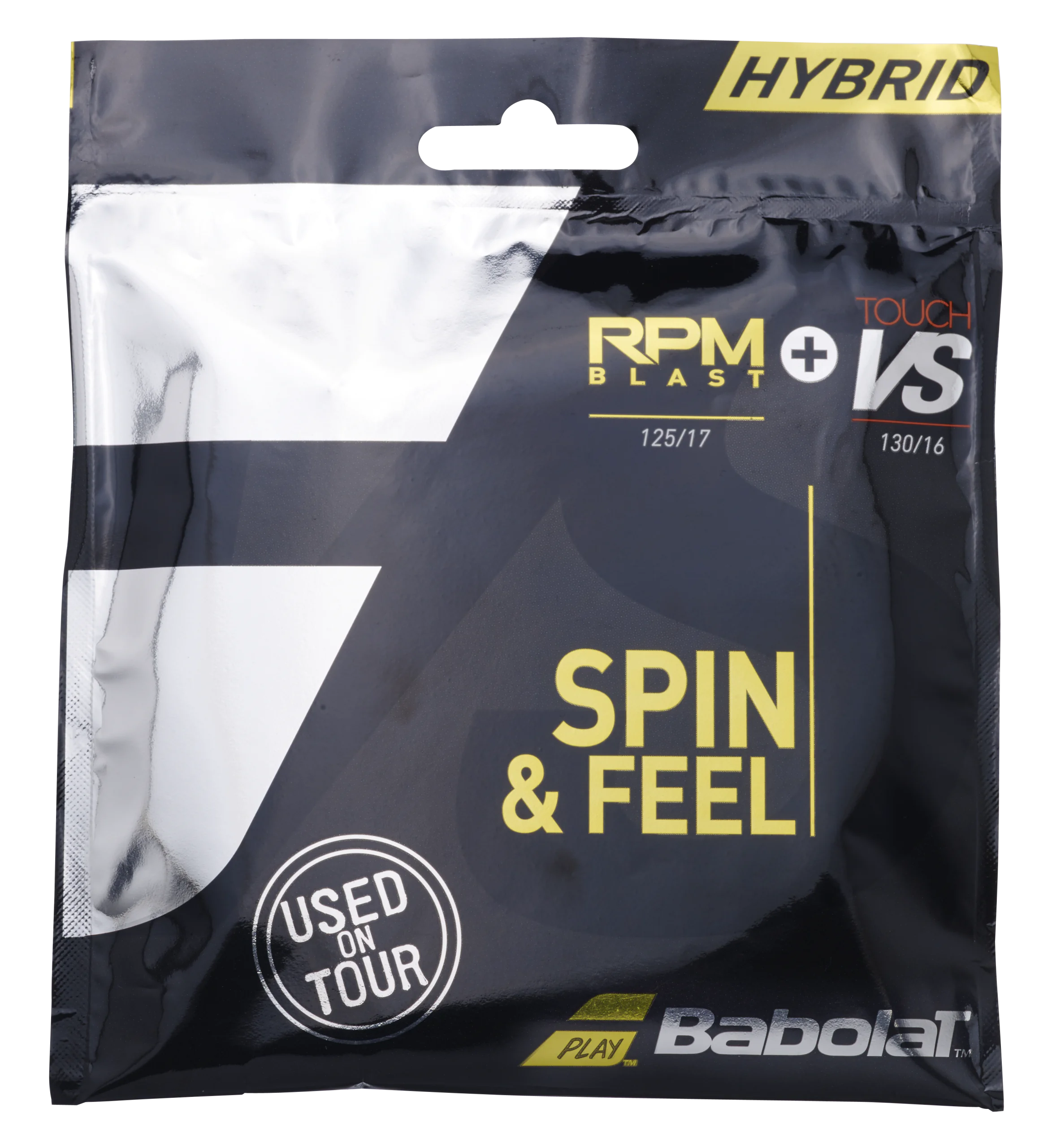 BABOLAT HYBRID RPMB 125 + VS 130 __ Black __ 12M