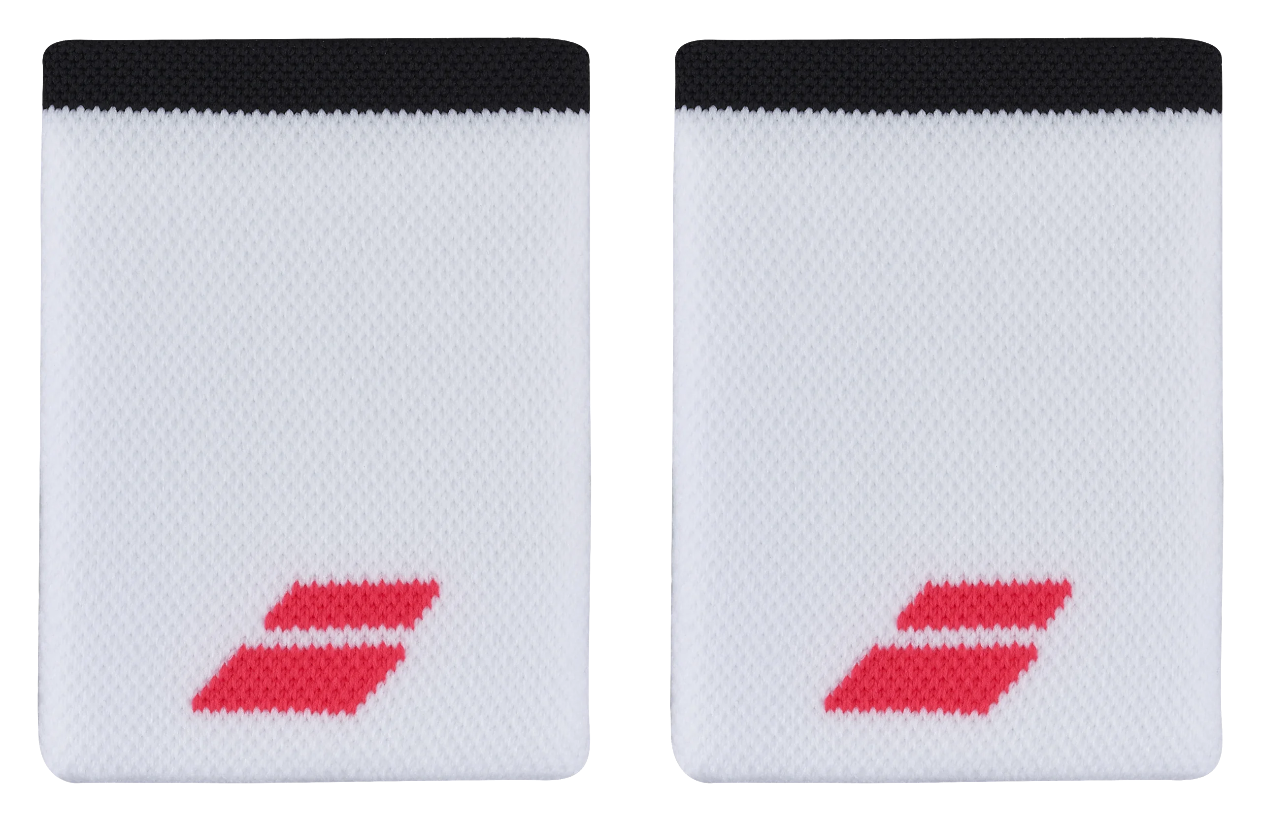 BABOLAT LOGO JUMBO WRISTBAND _ White/Strike Red