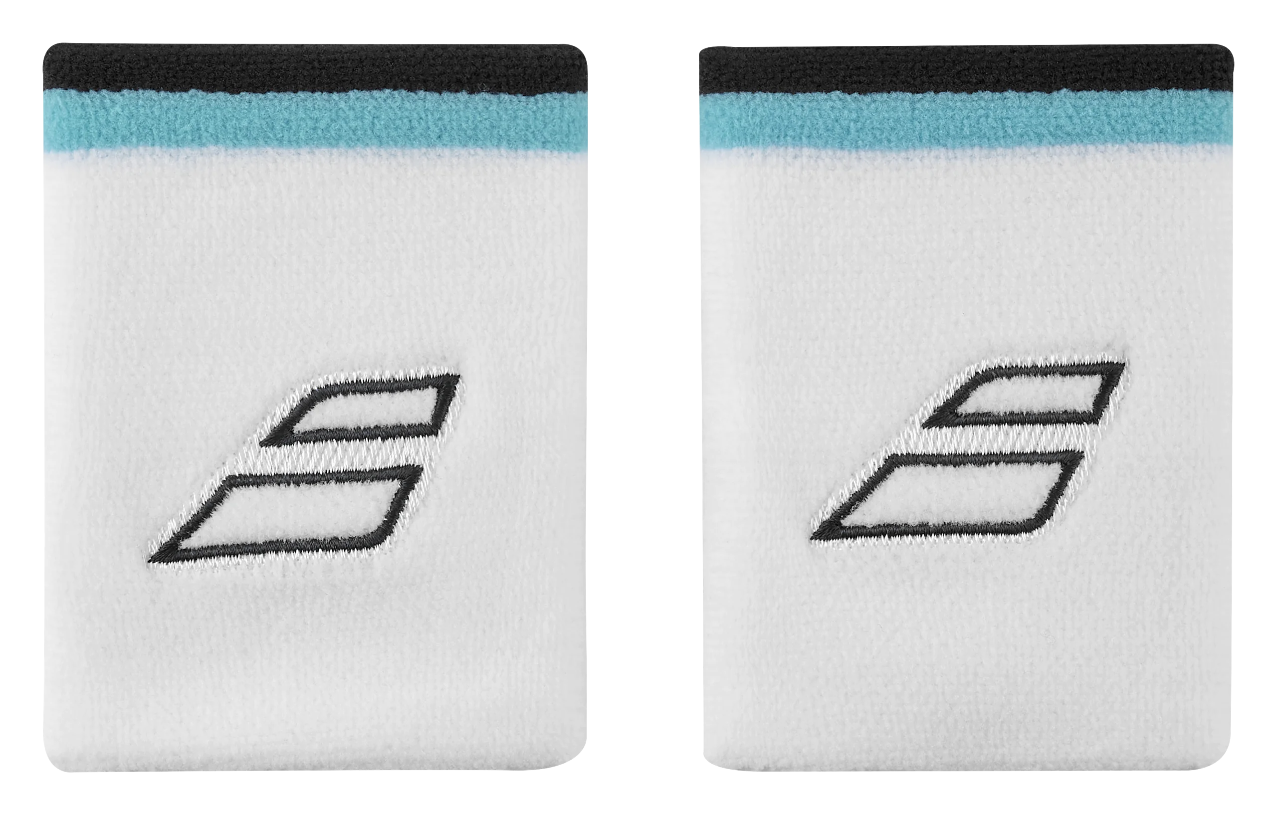 BABOLAT TERRY JUMBO WRISTBAND _ White/Estate Blue