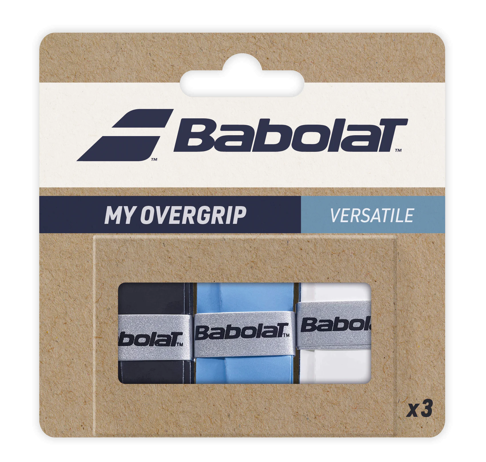 BABOLAT MY OVERGRIP X3 _ Black blue white