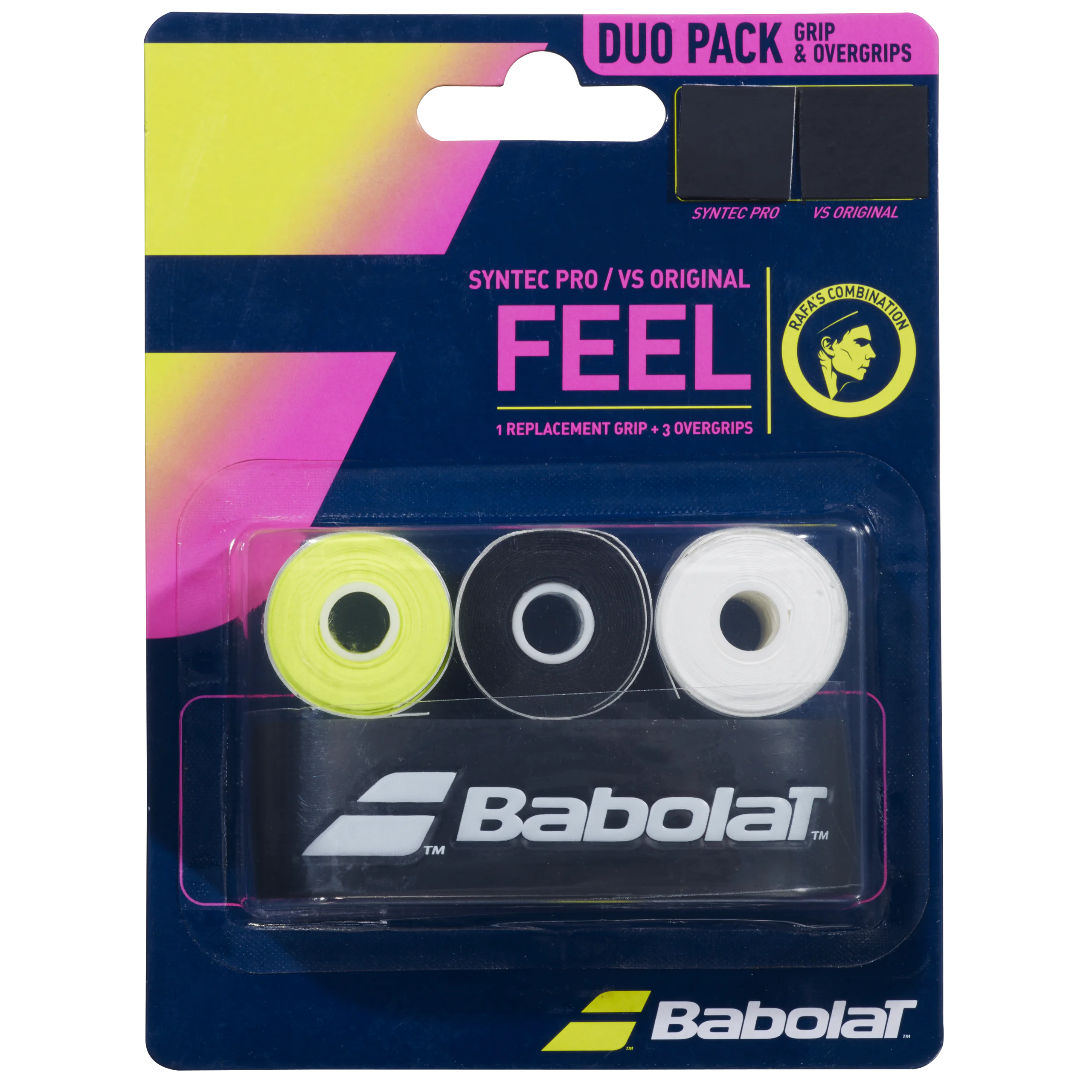 BABOLAT Pack Syntec Pro + VS Original X3