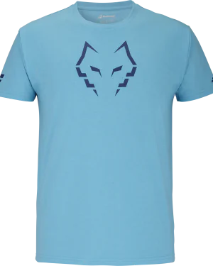 BABOLAT COTTON TEE J. LEBRON __ Cyan Blue