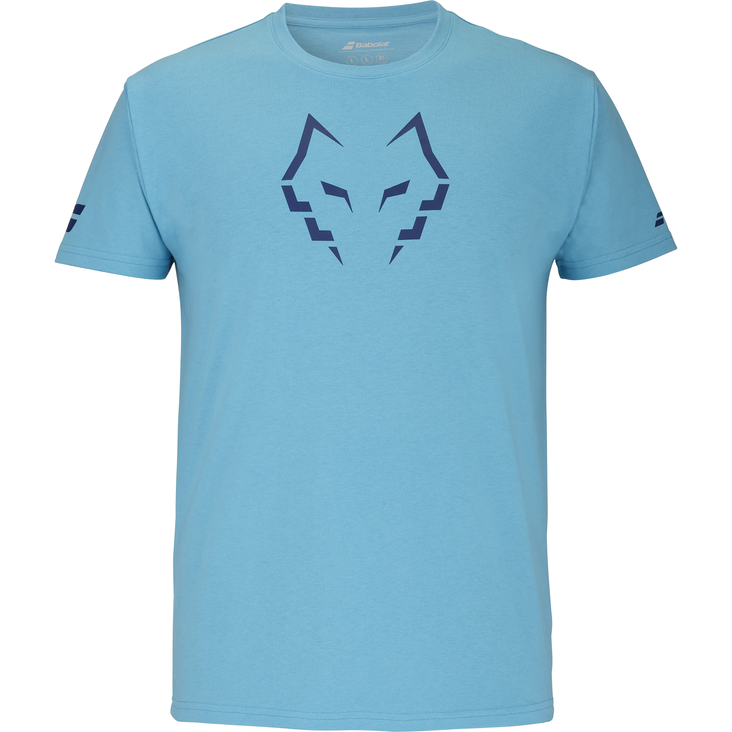 BABOLAT COTTON TEE J. LEBRON __ Cyan Blue