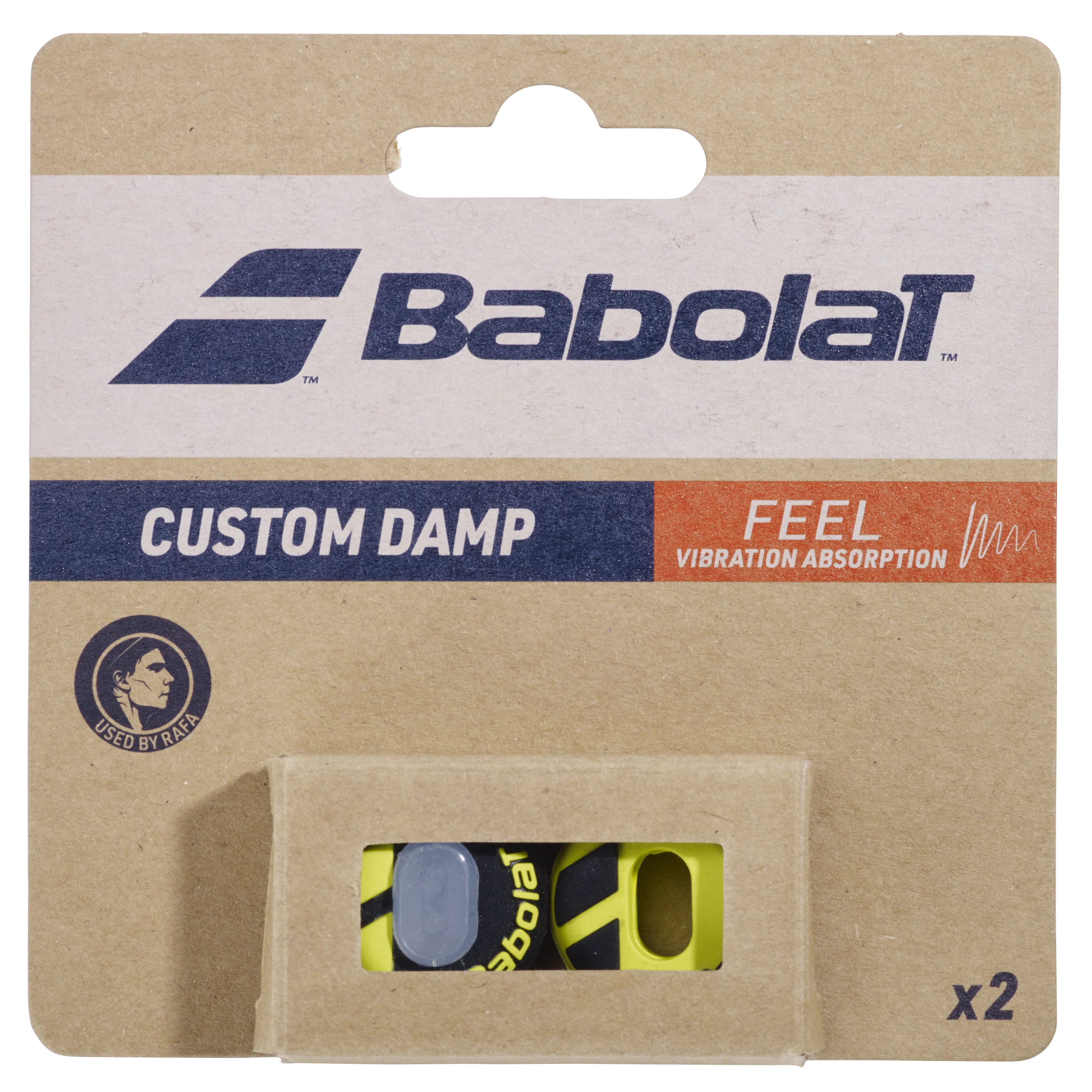 BABOLAT CUSTOM DAMP X2 BLACK/YELLOW