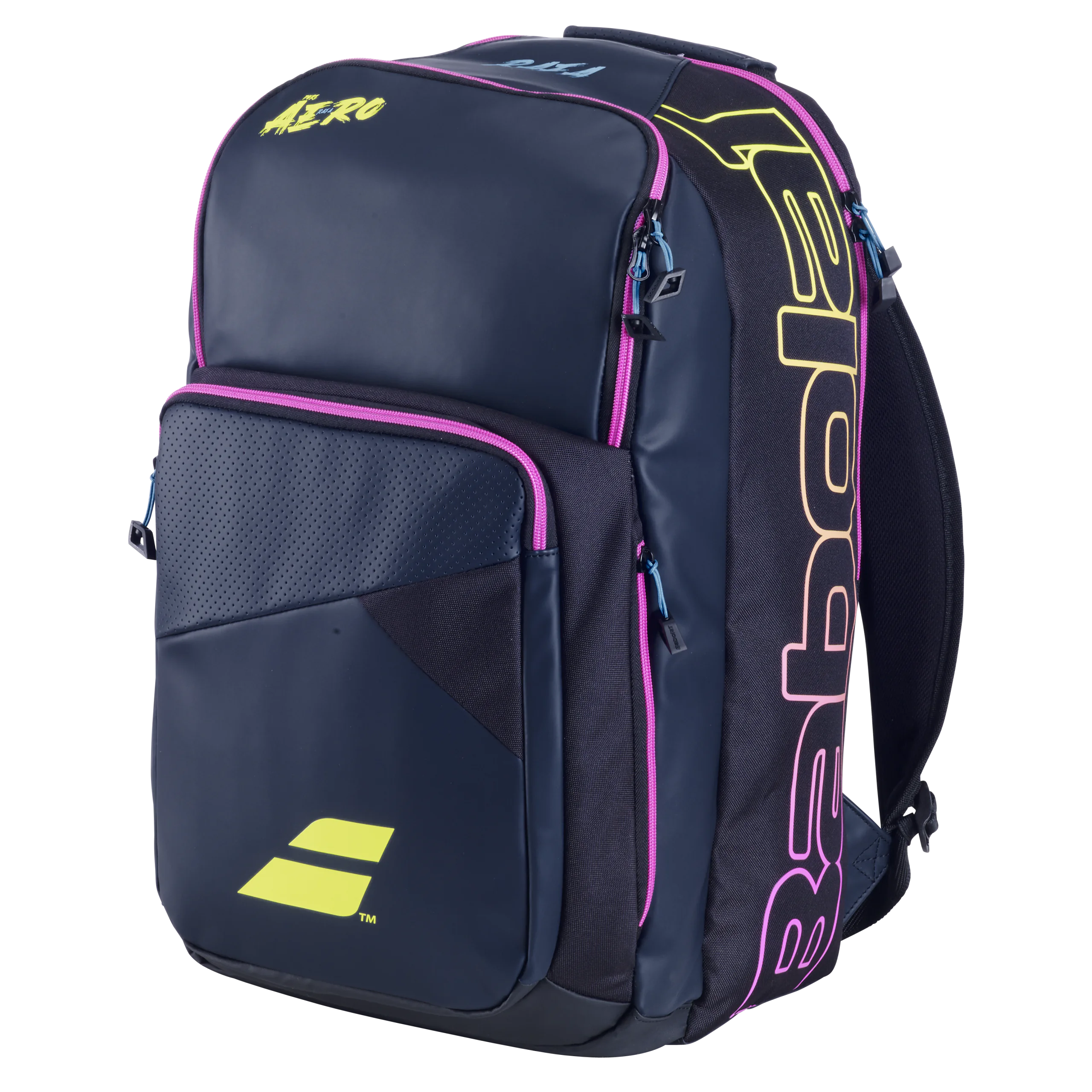 BABOLAT BACKPACK PURE AERO RAF g2 __ Blue Yellow Pink